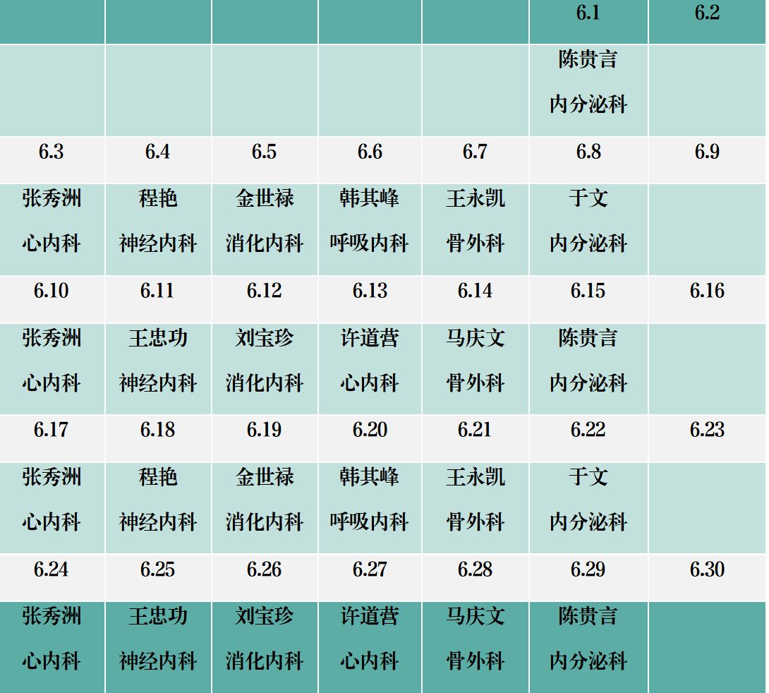 濱州市人民醫(yī)院機關院區(qū)2024年6月份專家排班表_01.png 濱州市人民醫(yī)院機關院區(qū)2024年6月份專家排班表_01.png